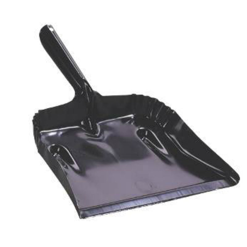 Fulton 182B-20 Steel Dustpan, Black, 7-1/2" x 12-3/4"
