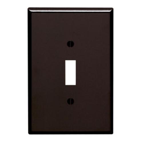 Leviton 85101-000 Toggle Switch Wallplate, Brown