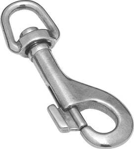 Baron 225S-1/2 Round Swivel Eye Bolt Snap Hook, 1/2" x 3-3/8"