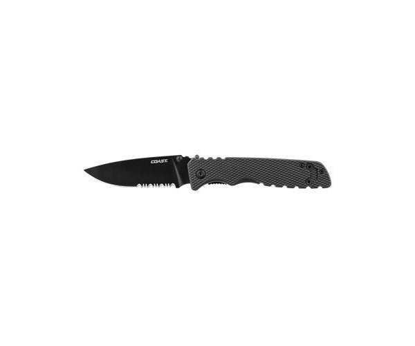 Coast 20847 Tactical Folding Knife, Black