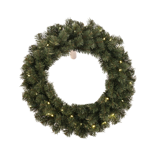Santas Forest 61928 Christmas Pre-lit Wreath, 24 In