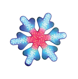 Santas Forest 57303 Christmas Motion Snowflake, White, 19"