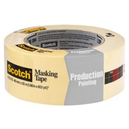 Scotch 2020-3A-BK General Purpose Masking Tape, 3" x 60 Yd, Beige