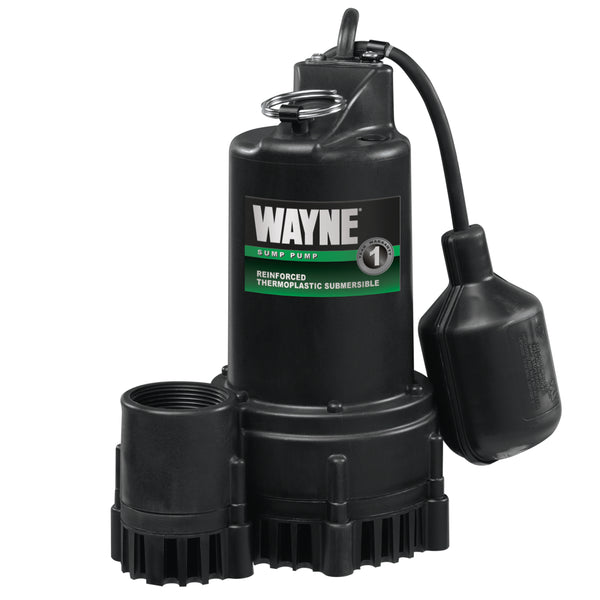 Wayne RSP130 Submersible Sump Pump, 1/3 Hp