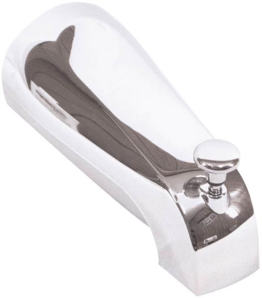 Us Hardware P-037B Bathtub Spout With Diverter, 5-3/8", Chrome