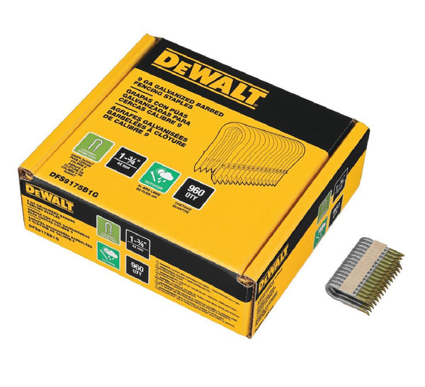 Dewalt DFS9175B1G Galvanized Barbed Fencing Staples