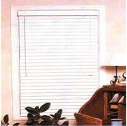 Simple Spaces FWB-29X64 Faux Wood Blind, 29" W x 64" H, White