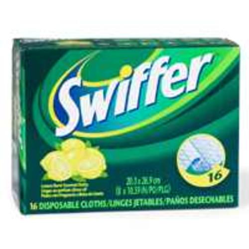 Procter & Gamble 37362 Lemon Swiffer Refill Cloths, 16/Box