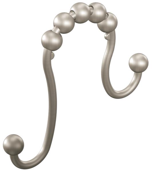 Moen SR2201BN Shower Curtain Rings, Brushed Nickel