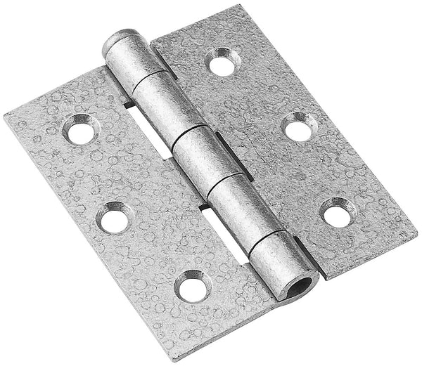 National N208-850 Removable Pin Broad Hinges, Galvanized, 3" x 2-1/2", 2-Pack