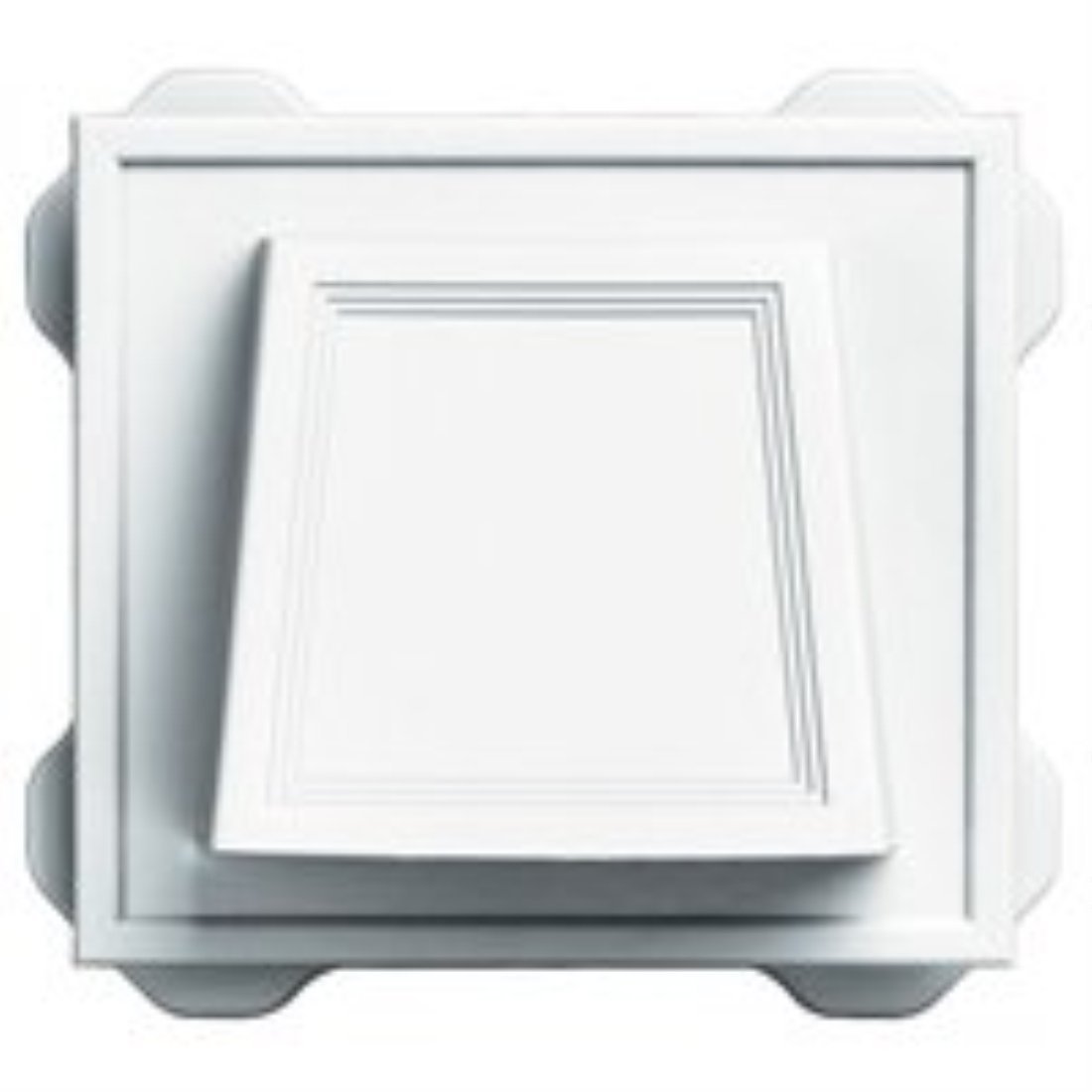 Builders Edge 140016774001 Hooded Vent 4", White