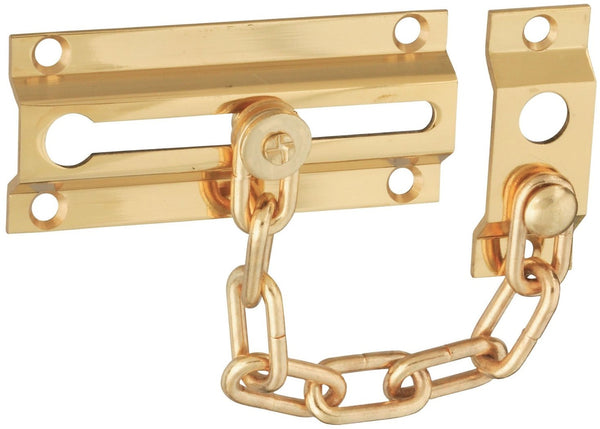 National Hardware N216-010 V1926 Chain Door Guard, Solid Brass