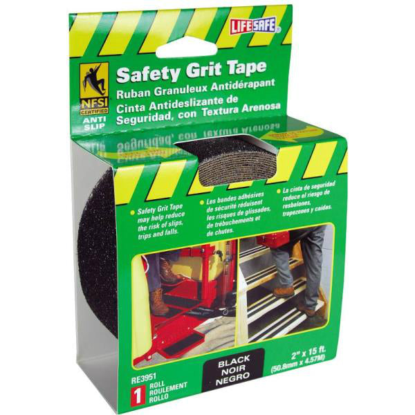 Gatorgrit RE3951 Safety Grit Tape, Black, 2" x 15'