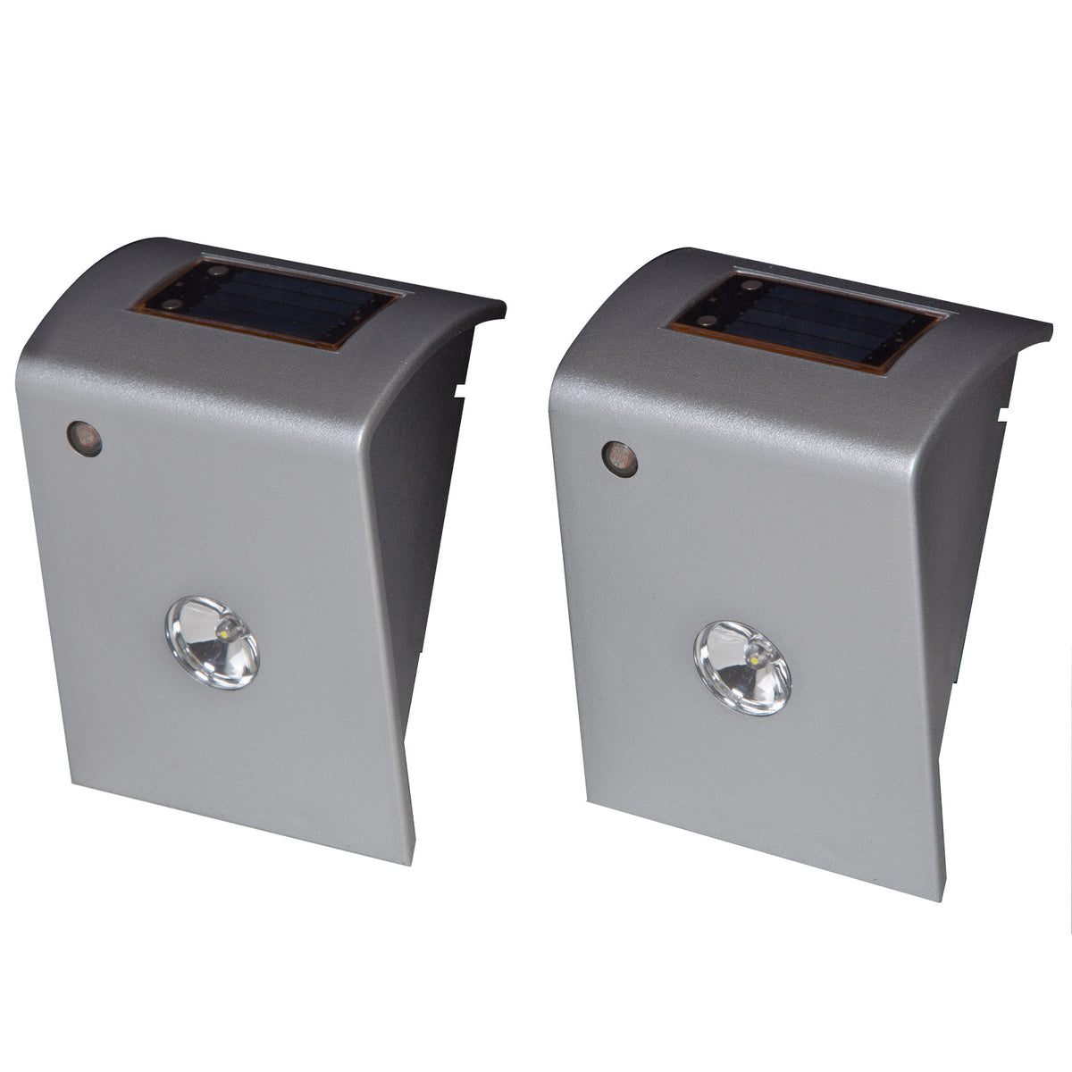 Boston Harbor SL2P-R2-SV-D2 Solar Utility Light, Silver