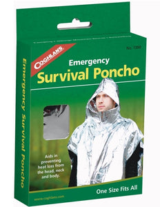 Coghlan's 1390 Emergency Survival Poncho, Silver