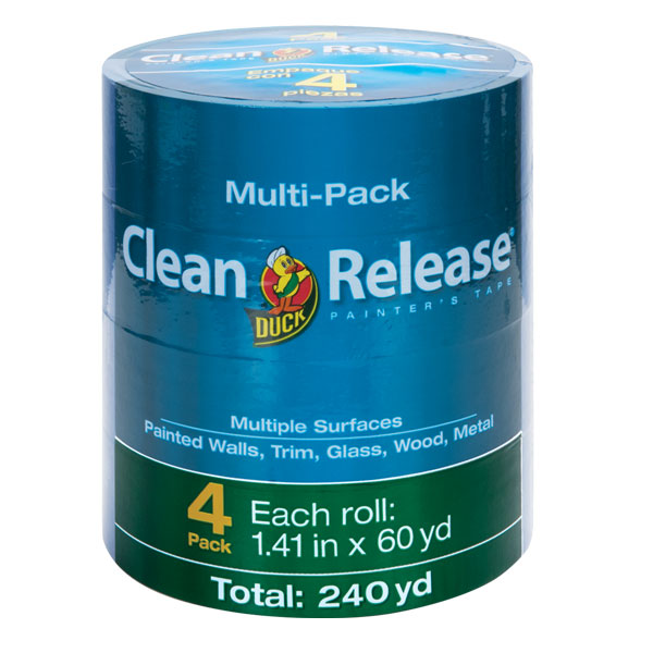 Duck 240460 Clean Release Multiple Surfaces Painter's Tape, 1.41" x 60 yd