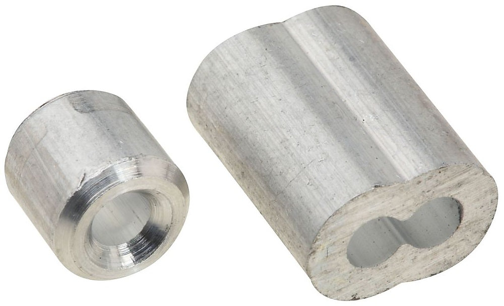 National Hardware N830-352 Aluminum Ferrule & Stop, 1/8", 340 Lb