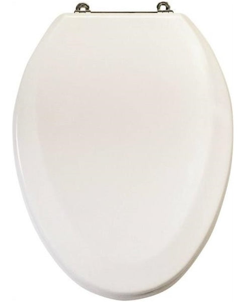 ProSource T-19WMC Toilet Seat, Wood, White