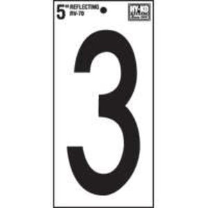 Hy Ko RV-70/3 Vinyl Numbers,#3, 5"