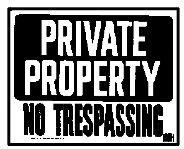 Hy-Ko SP-106 Sign No Trespass 15X19"