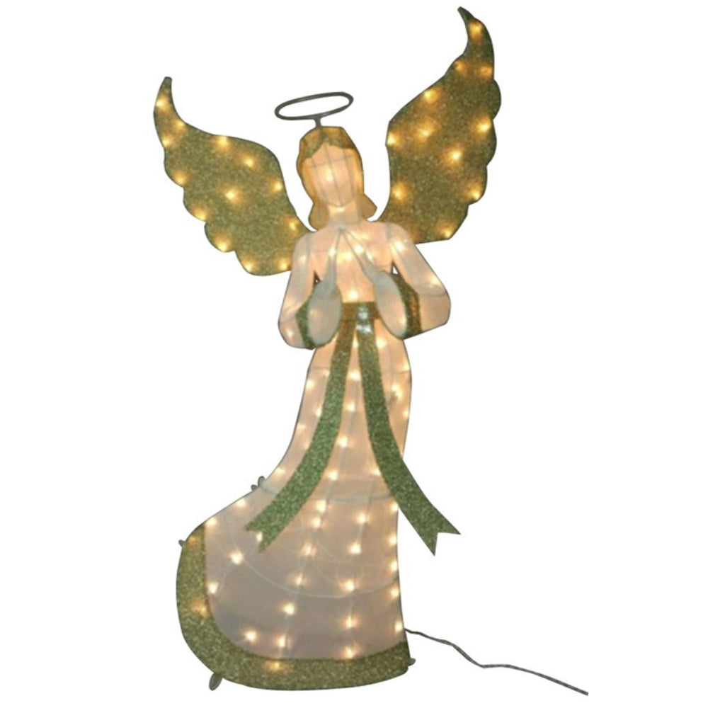 Santas Forest 58423 Christmas Decoration 3D Prelit Angel, 60 inch
