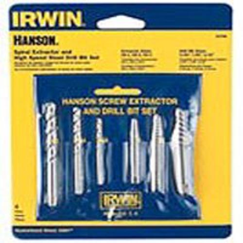 Irwin 53700 Screw Extractor Set, 6 Piece