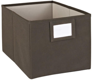 Closetmaid 25067 fabric large Bin, Brown
