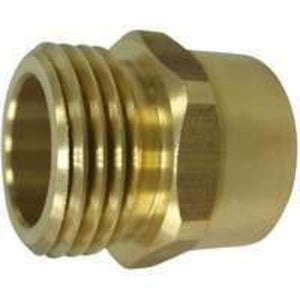 Landscapers Select PMB-468-3L Garden Hose Adapter, Brass, 3/4 in x 3/4 in