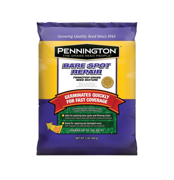 Pennington 100536813 Bare Spot Repair Grass Seed Mixture, 1 Lb