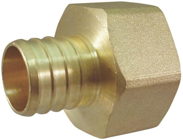 Apollo Valves APXFA11 Brass PEX Female Adapter Crimp Fitting, 1" Dia.