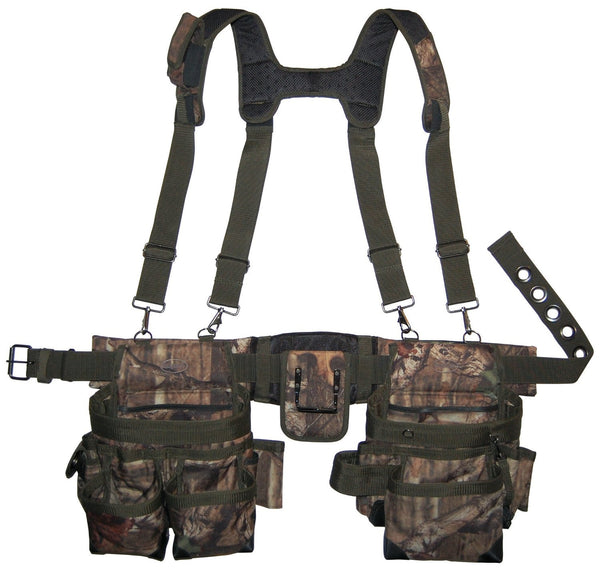 Bucket Boss 85035 Camo Mullet Buster Suspension Rig with 3-Bags & 28-Pockets