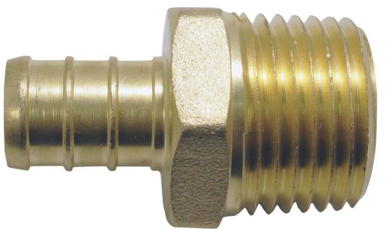 Apollo Valves APXMA1212 Brass Male Adapter, 1/2" MPT