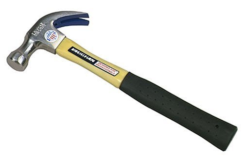 Vaughan FS16 Octagon Face Nail Hammer with Fiberglass Handle, 16 Oz