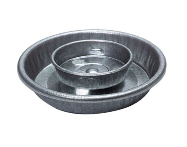 Miller 9826 Galvanized Steel Mason Jar Water Base, 6"