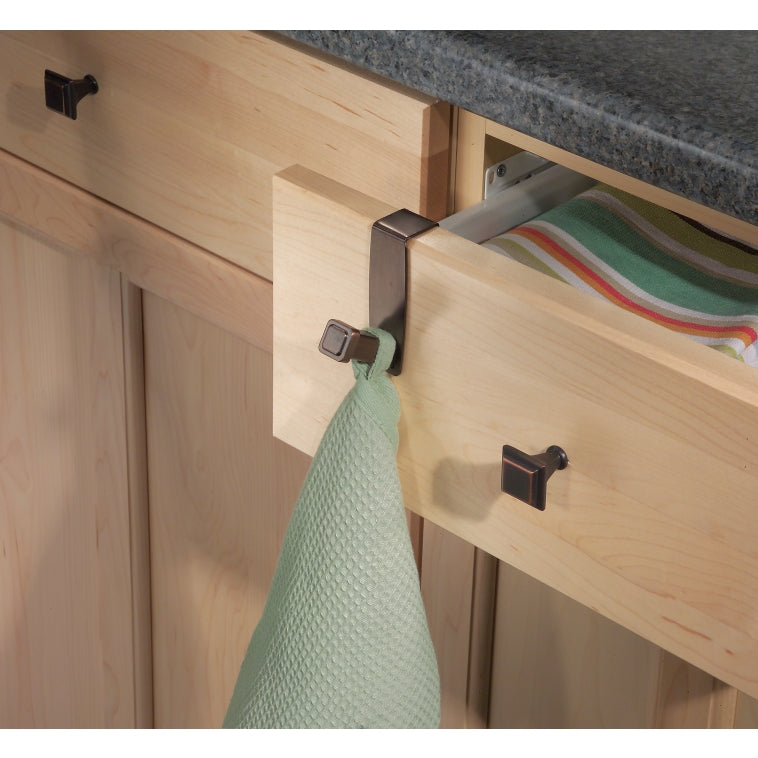 InterDesign 33571 Marcel Over The Cabinet Hook, 1" x 2.5" x 3", Bronze