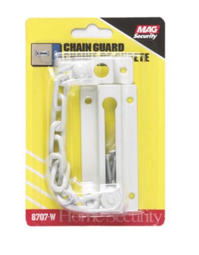 Prime-Line U 9852 Guard Door Chain, 1-1/4" x 3-1/2", White
