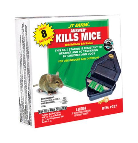 J.T.Eaton 937 Refillable Mouse Bait Station, 4 Oz