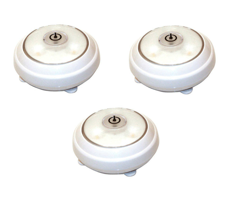 Rite Lite LPL623W Wireless Puck Lights, LED 3 AAA, CD/3