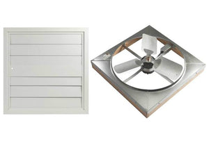 L L Building WHFS24M House Fan & Shutter, 24"