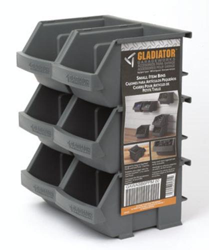 Gladiator GAWESB6PSM Small Item Bins, Plastic