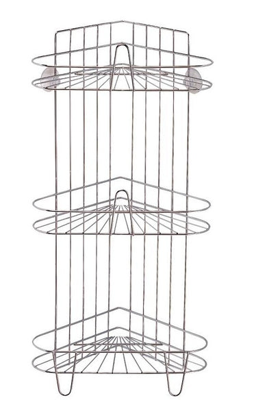 Simple Spaces SS-SC3-29-PE-3L Shower Caddy, 3 -Tier , White