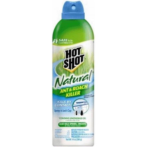 Hot Shot HG-95843 Natural Ant & Roach Killer Aerosol, 14 Oz