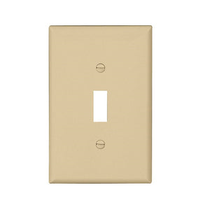 Eaton PJ1V-10-L Toggle Wall Plate, Ivory
