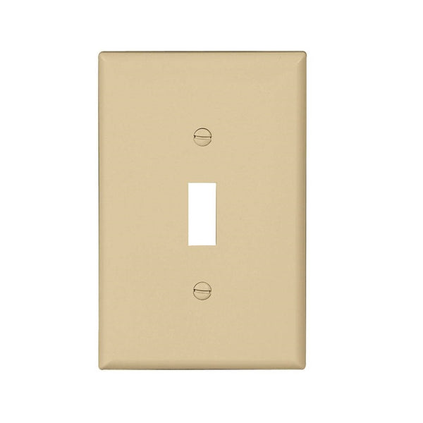 Eaton PJ1V-10-L Toggle Wall Plate, Ivory