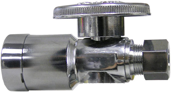 Plumb Pak PP2068POLFBG/QC89 Turn Quick Connect Straight Stop Valve, 1/2" x 3/8"