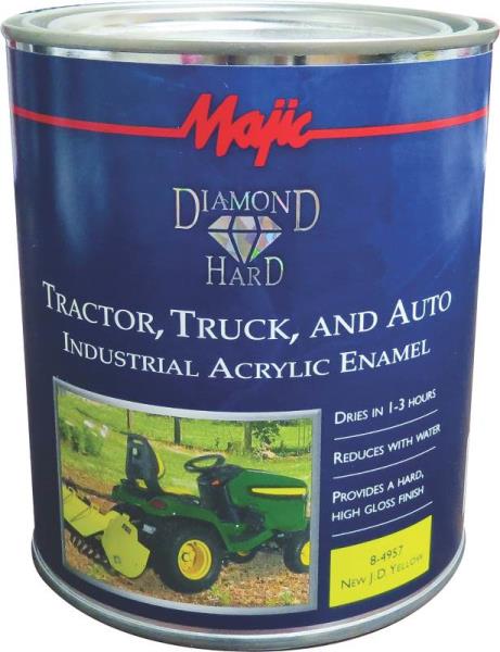Majic Diamond Hard 8-4957-2 Industrial Acrylic Enamel Paint, JD Yellow