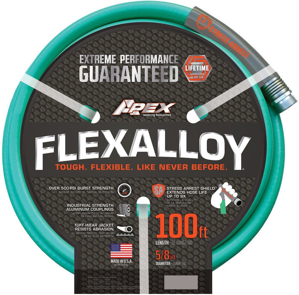 Apex 8550-100 Flexalloy Garden Hose, 5/8" X 100'