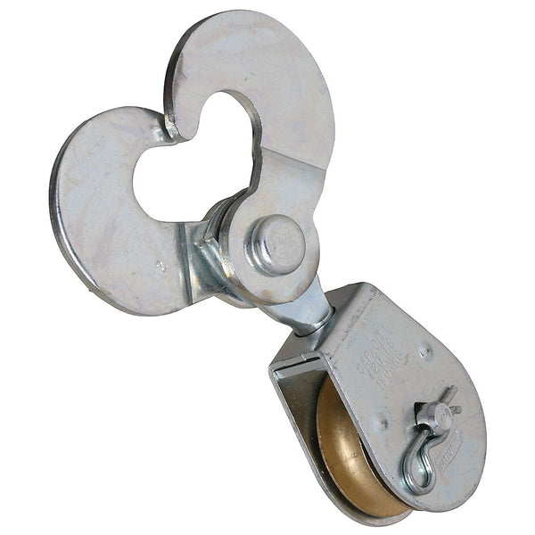 National Hardware N225-607 Scissor Hook Single Pulley, 1-1/2", Zinc Plated