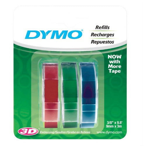 Dymo 1741671 Labelmaker Refill Tape, 3/8" x 9.8'