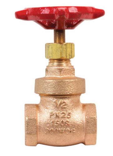 Mueller 100-203NL Gate Valve 1/2" Ips